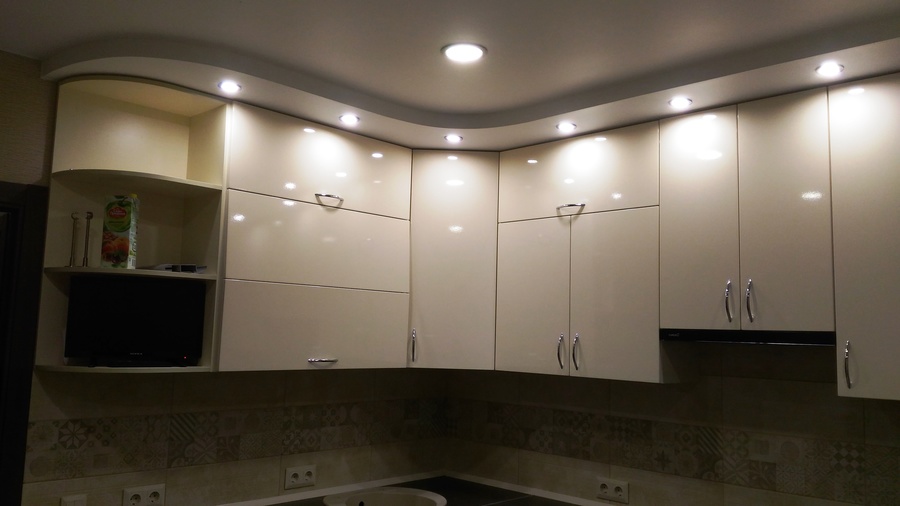 Белый кухонный гарнитур-Кухня МДФ в ПВХ «Модель 36»-фото5
