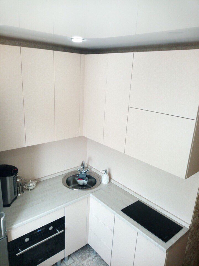 Белый кухонный гарнитур-Кухня из ЛДСП «Модель 390»-фото1