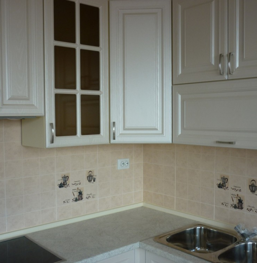 Белый кухонный гарнитур-Кухня МДФ в ПВХ «Модель 169»-фото6