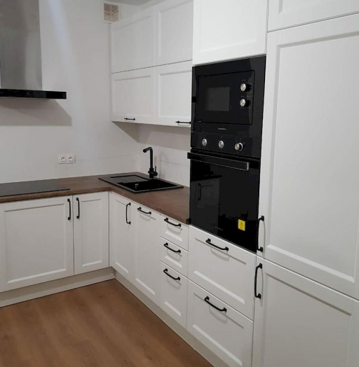 Белый кухонный гарнитур-Кухня МДФ в эмали «Модель 674»-фото4